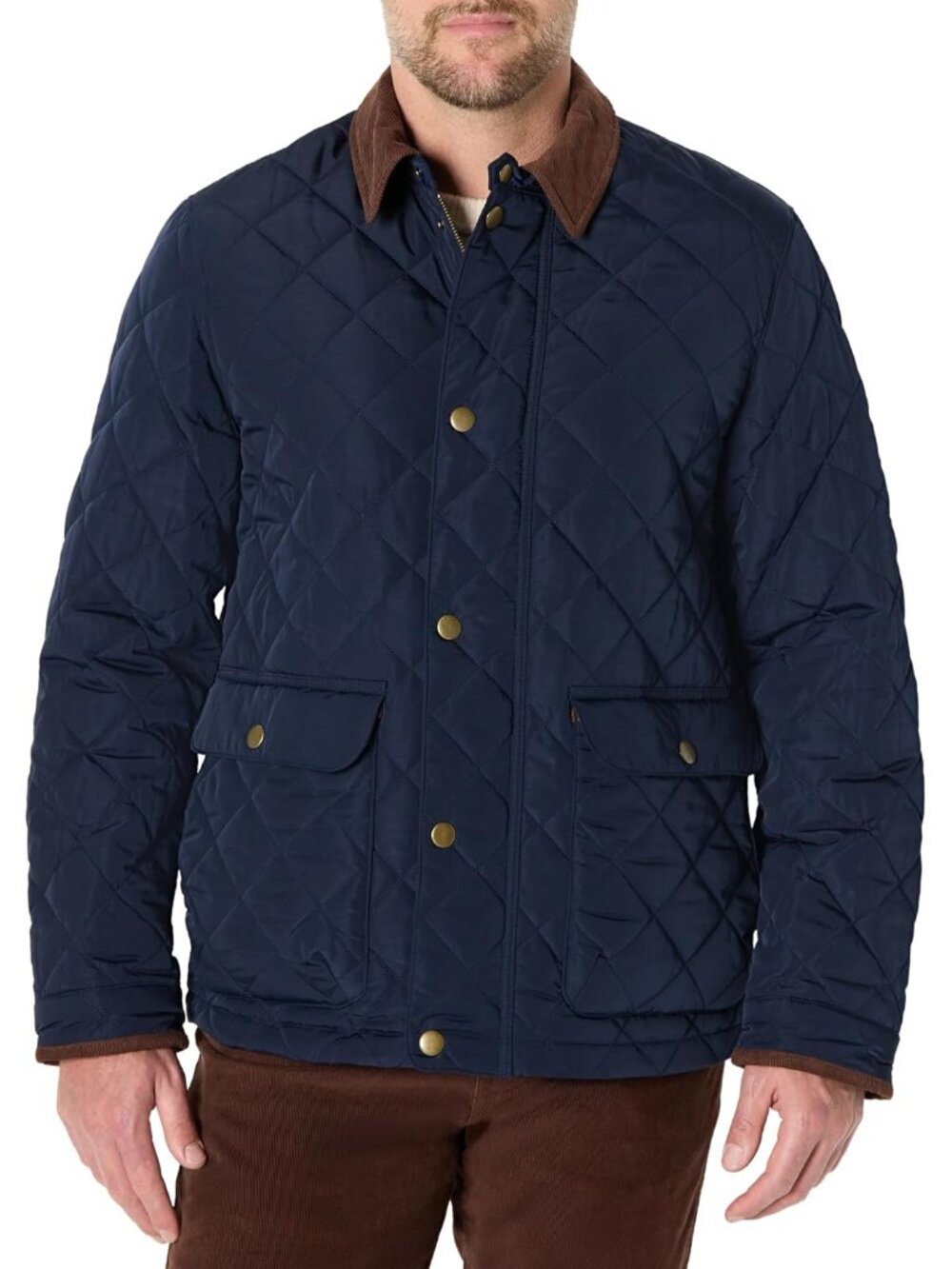 Men's Relaxed Fit Quilted Midweight Jacket